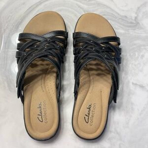 Clarks leather sandals size 7